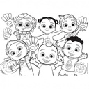 بازل كوكو ميلون اصدقاء 60 قطعه