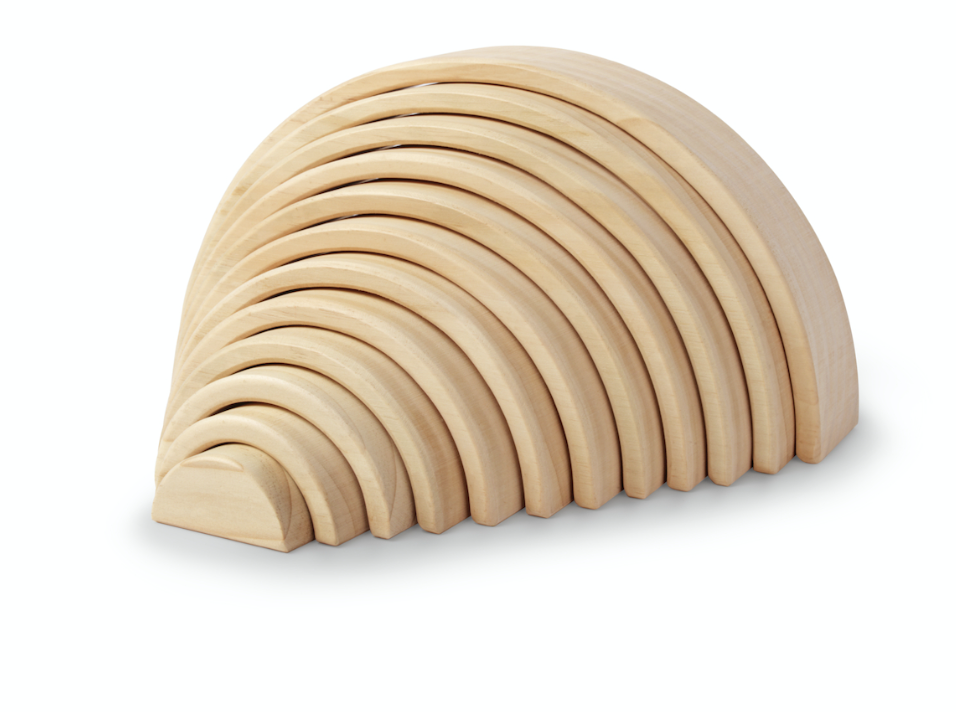 كيندر فييتس أقواس خشبية كبيرة طبيعية