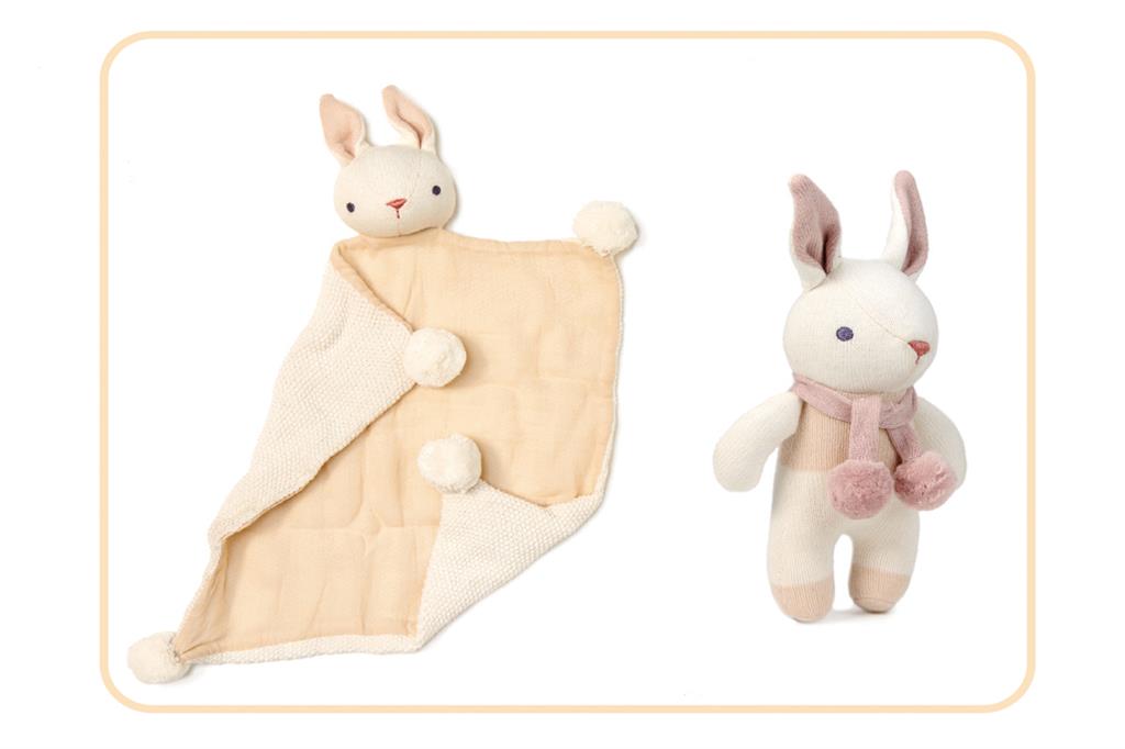 مجموعة هدايا بيبي باني كريم بخيوط