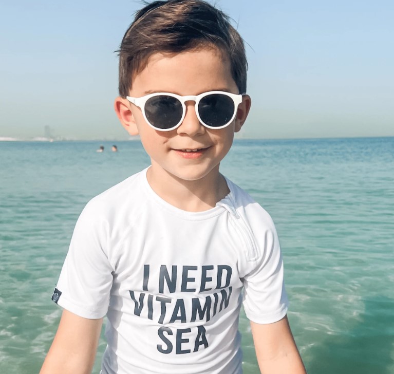Sydney - Coconut Milk Kids Sunglasses
