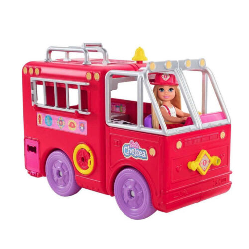 مجموعة لعب سيارة المطافئ باربي تشيلسي