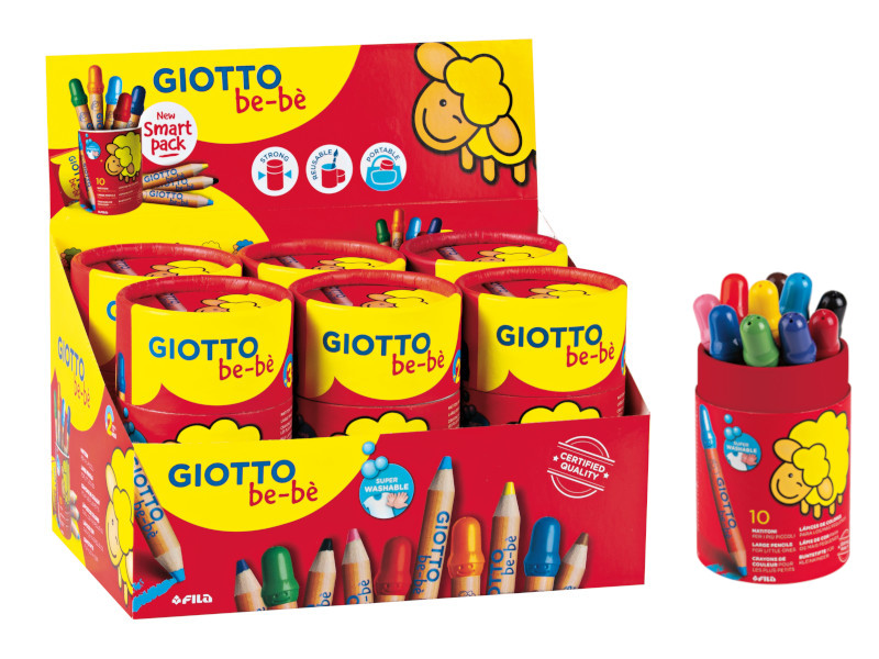 POT GIO BEBE 10 JUMBO CRAYONS