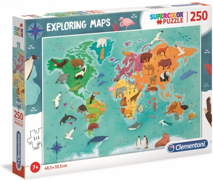 بزل 250 قطعه خريطة العالم