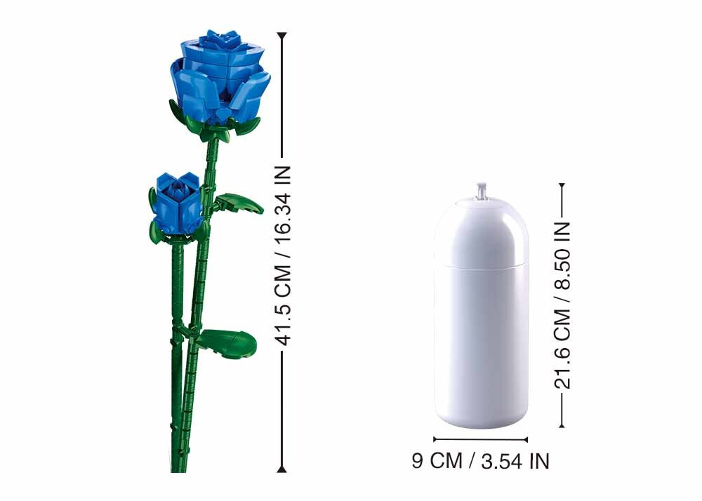 سلوبان قطع تركيب مزهرية أزرق - 254 قطعة