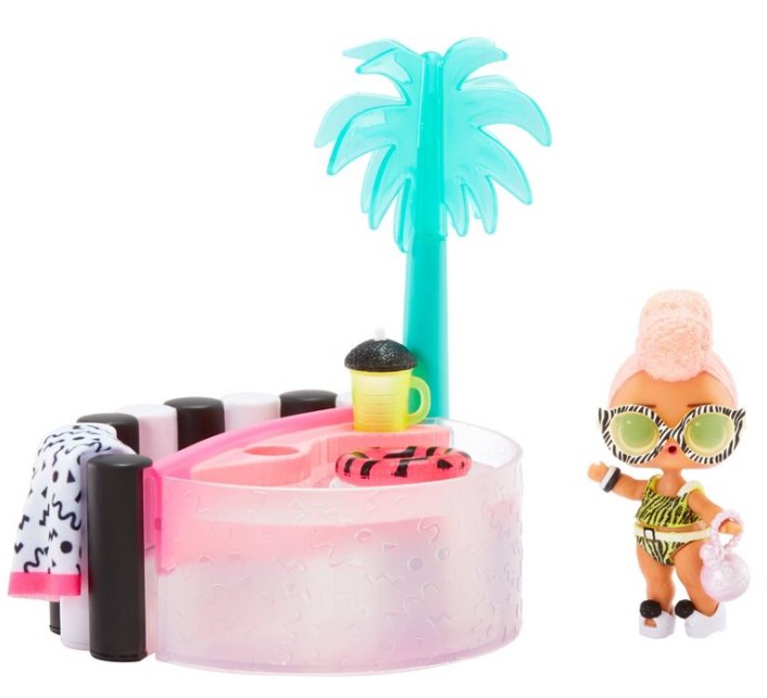 دمية ال اوه ال حوض استحمام  مع مجموعة لعب بي بي لليخوت