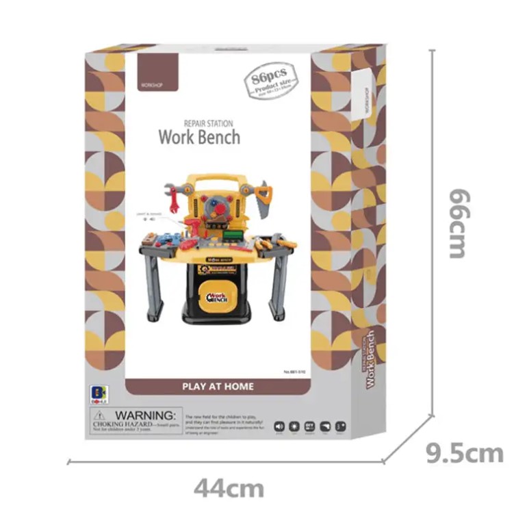 طاولة أدوات حفر كهربائية مع صوت وضوء بدون بطارية