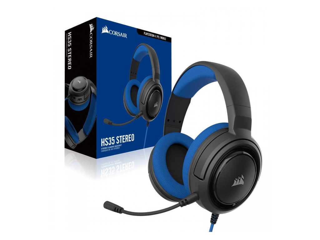 سماعة رأس ستيريو للألعاب من كورسير اتش اس35 وإكس بوكس ​​ون PS4
