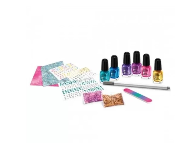 لعبة طلاء أظافر بألوان قوس قزح