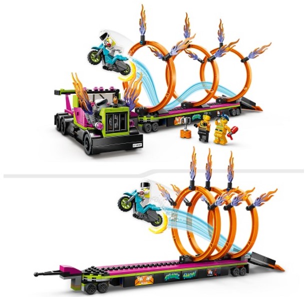 شاحنة ليغو سيتي ستانت وحلقة تحدي النار