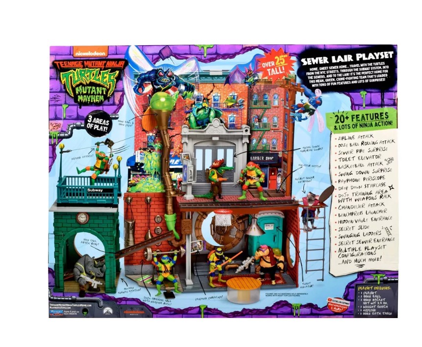 TMNT MOVIE SEWER LAIR PLAYSET