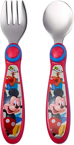 طقم ملاعق وشوكه من ميكي 3 قطع