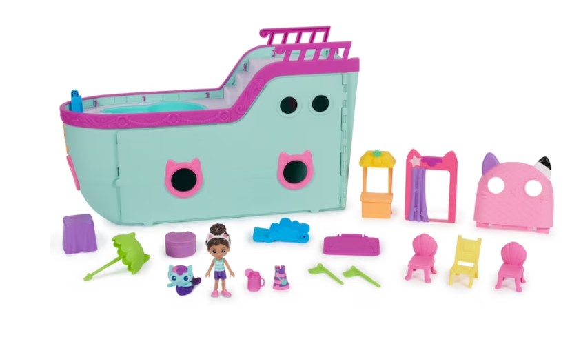 لعبة سفينة سياحية مع شخصيتين واكسسوارات