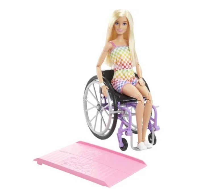 باربي فاشون كرسي متحرك أشقر