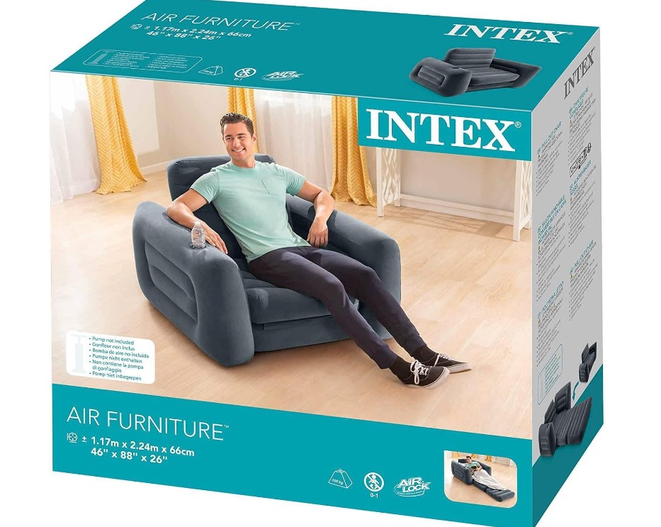 انتكس كرسي أريكة قابل للنفخ قابل للسحب مع مرتبة