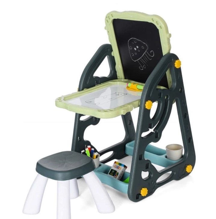 Bookshelf double-sided drawing board