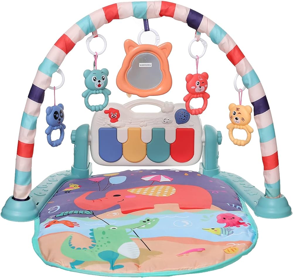 سجادة أطفال هارمونيوم متعددة الوظائف مع موسيقى وألعاب