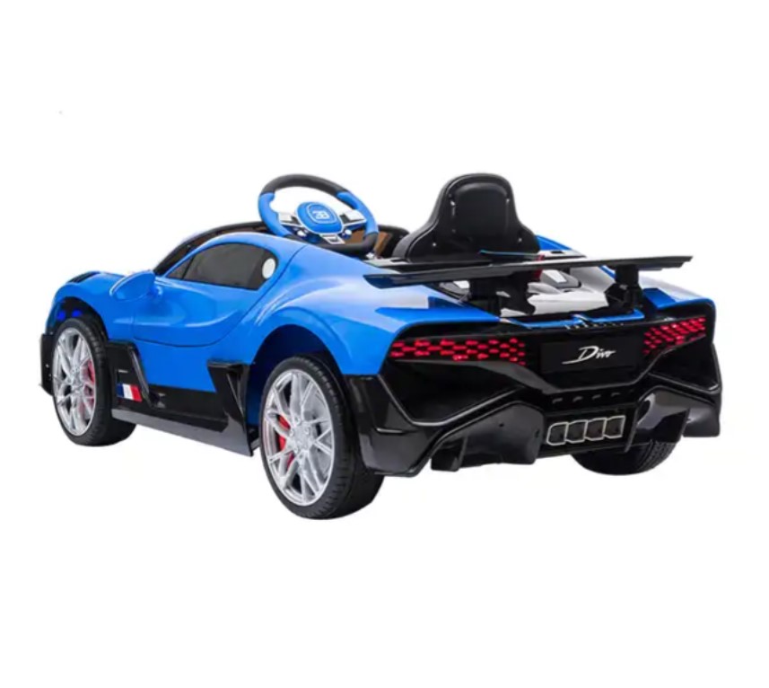 سيارة بوجاتي ديفو كهربائية مع جهاز تحكم عن بعد-ازرق