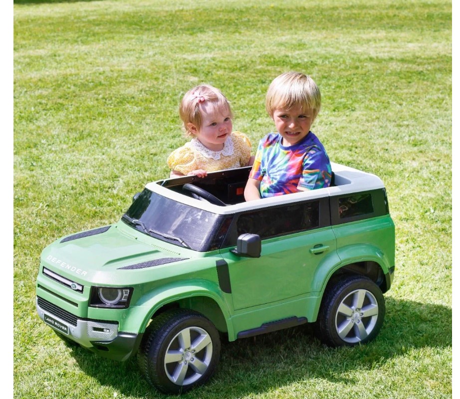 سيارة لاند روفر ديفندر مع جهاز تحكم عن بعد-اخضر