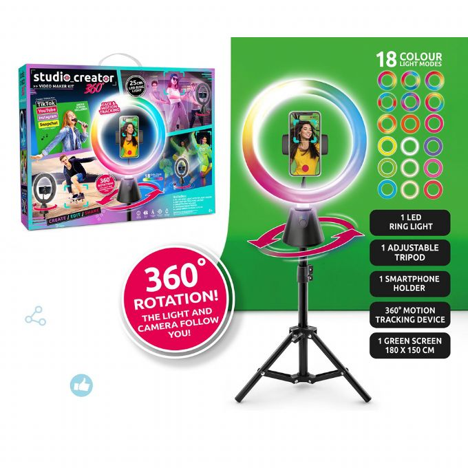 مجموعة تصوير فيديو ستديو كرييتور 360 درجة