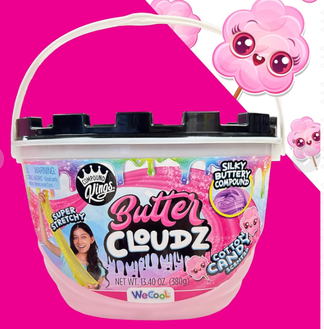 صلصال وردي برائحة حلوي القطن