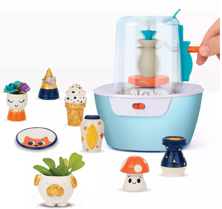 اجعلها عجلة فخارية صغيرة حقيقية