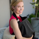 بيبي او ليه غطاء الرضاعة من القطن ،  أسود