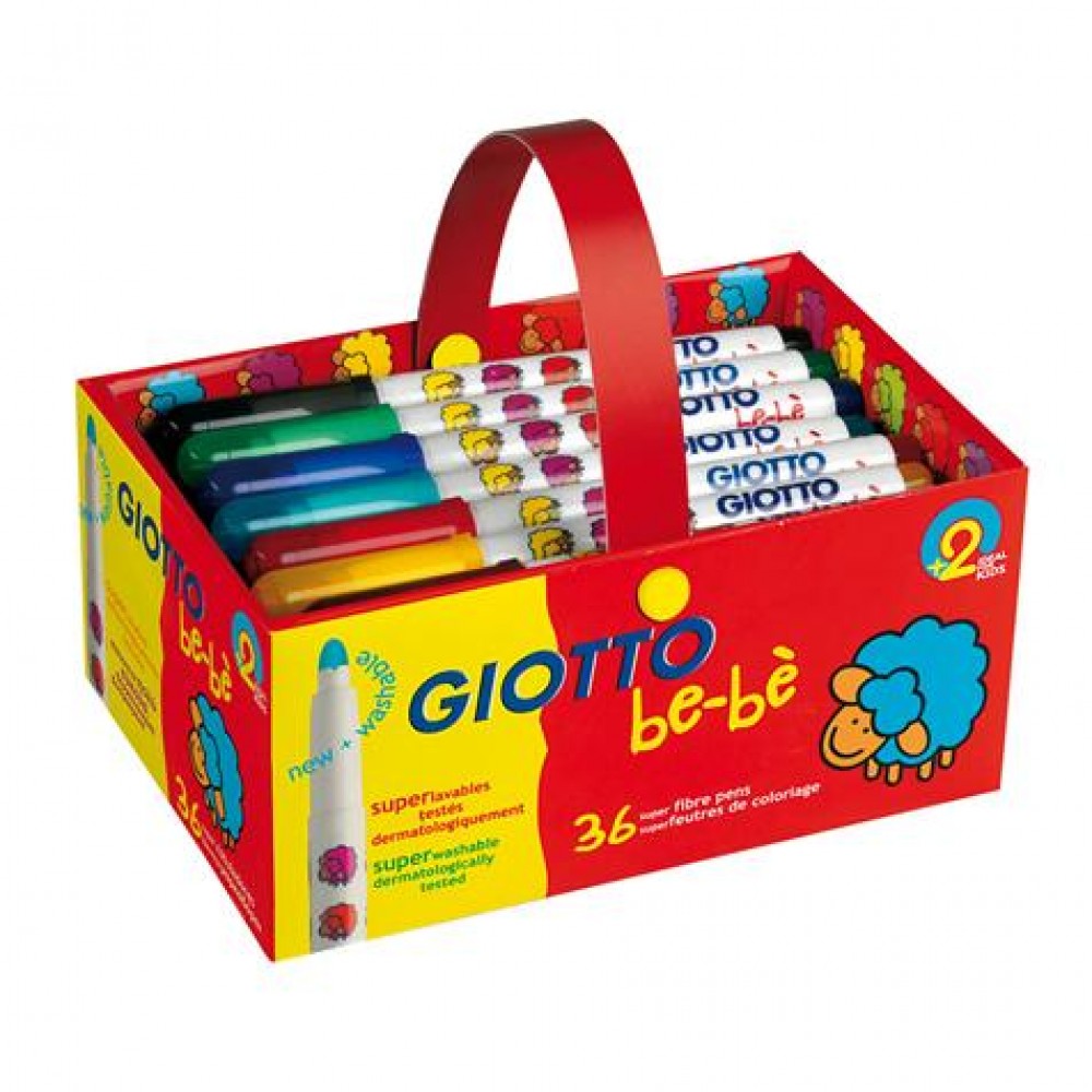 SPACK 36 SUPER FIBREPENS GIOTTO BEBE  N
