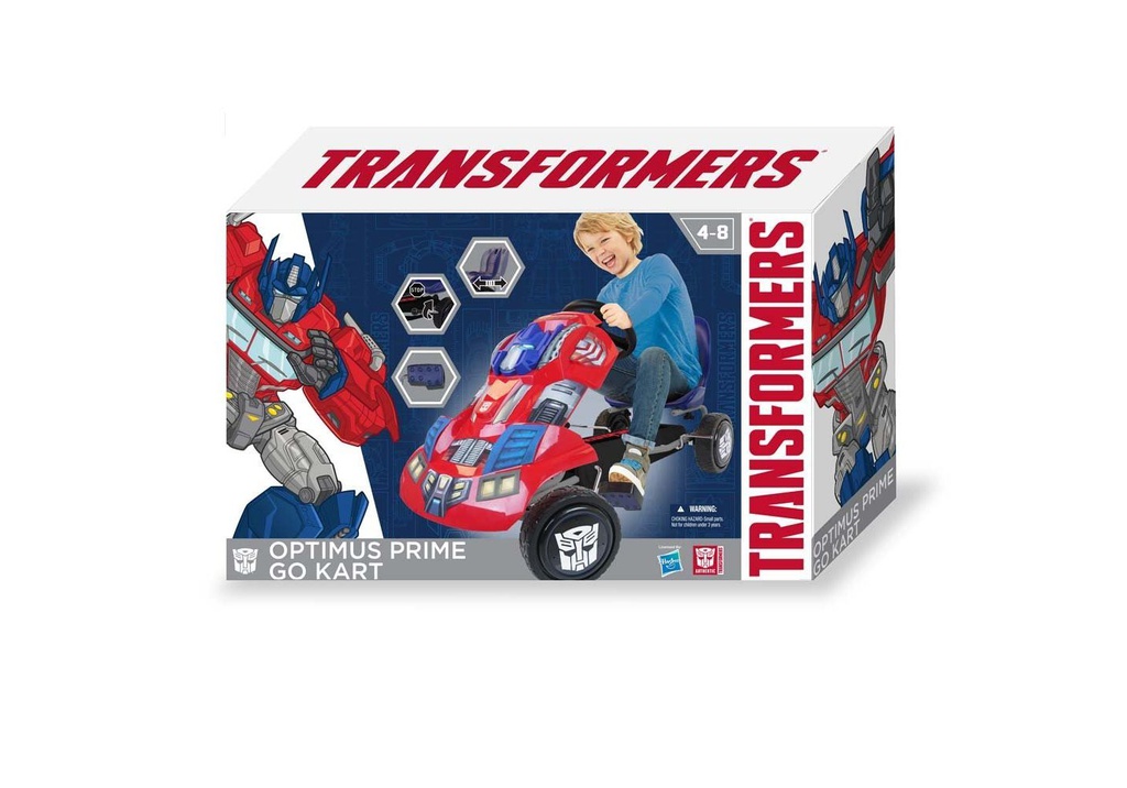 عربة ألعاب ترانسفورمر جو من هوك مع أوبتيموس ، أحمر وأزرق