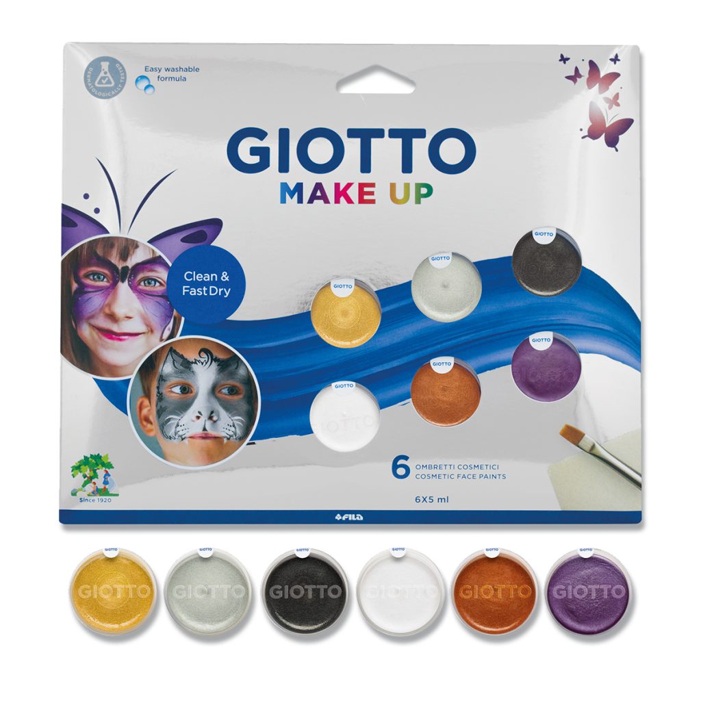 SET6X5ML FACEPAINT GIO MAKEUP METAL