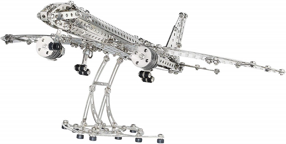 مجموعة بناء الطائرات المعدنية الإبداعية - 570 قطعة
