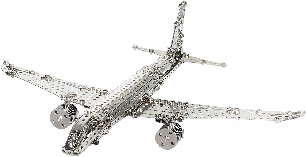 مجموعة بناء الطائرات المعدنية الإبداعية - 570 قطعة