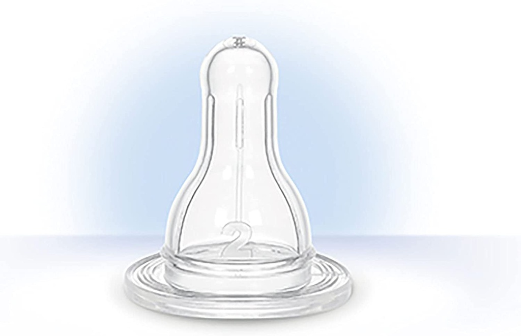  حلمة دائرية من السيليكون للزجاجة  -2- من وي بيبي