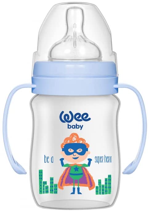 زجاجة رضاعة من مادة البولي بروبيلين الكلاسيكية عنق عريضة من وي بيبي 250 مل 1 قطعة