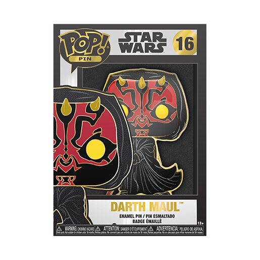 Funko Pop - 16 - Star Wars! Darth Maul enamel pin 10 cm