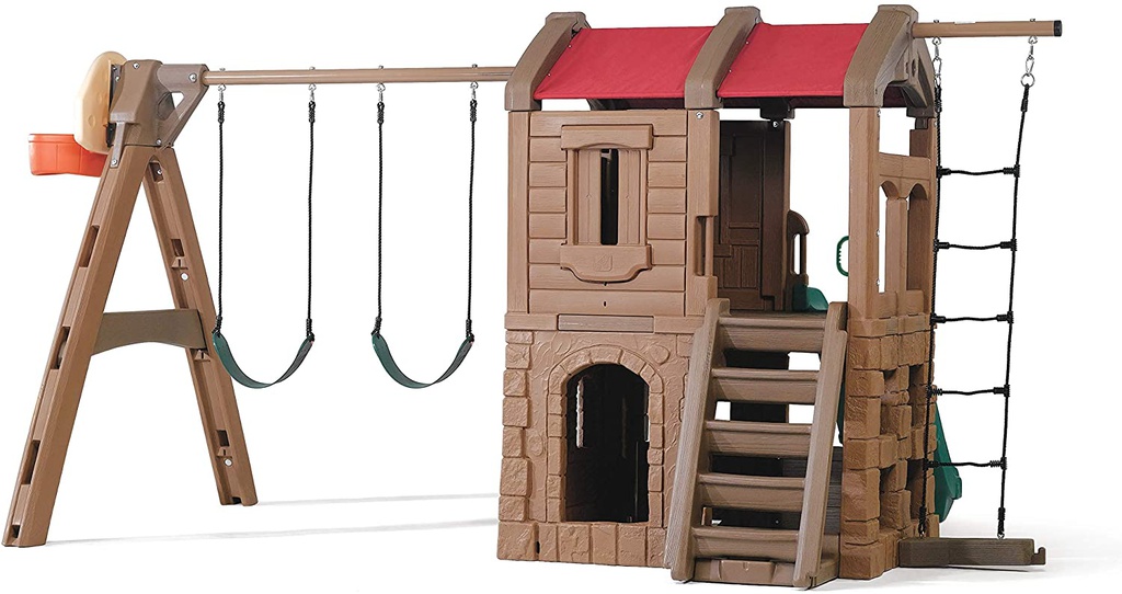 Step2 Naturally Fun Adventure Inn Swing Set and Play Center