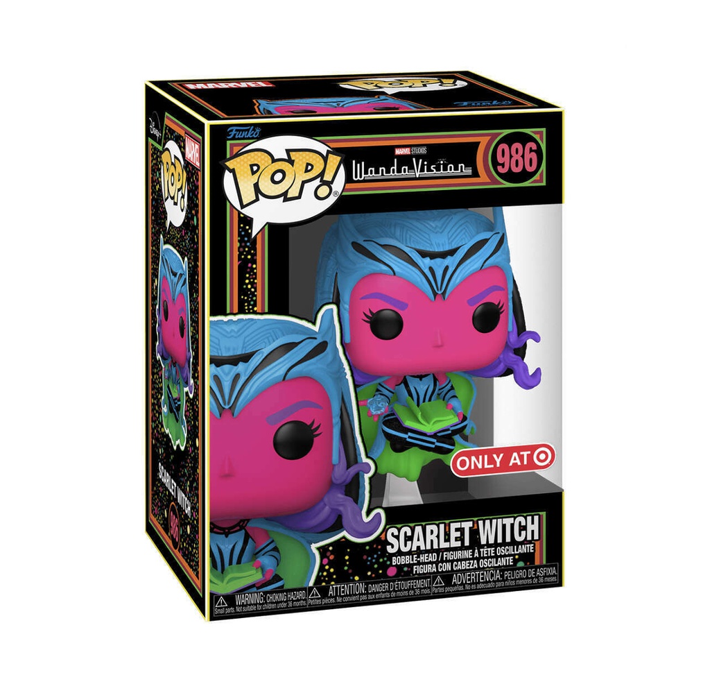 Funko Pop Marvel Wanda Vision-986-Black Light-Scarlet Witch