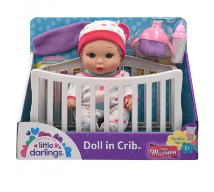 Baby doll in bed 8 inch