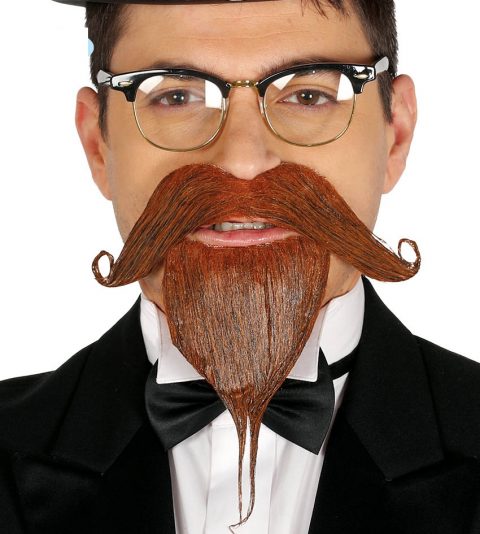 Brown mustache-Halloween