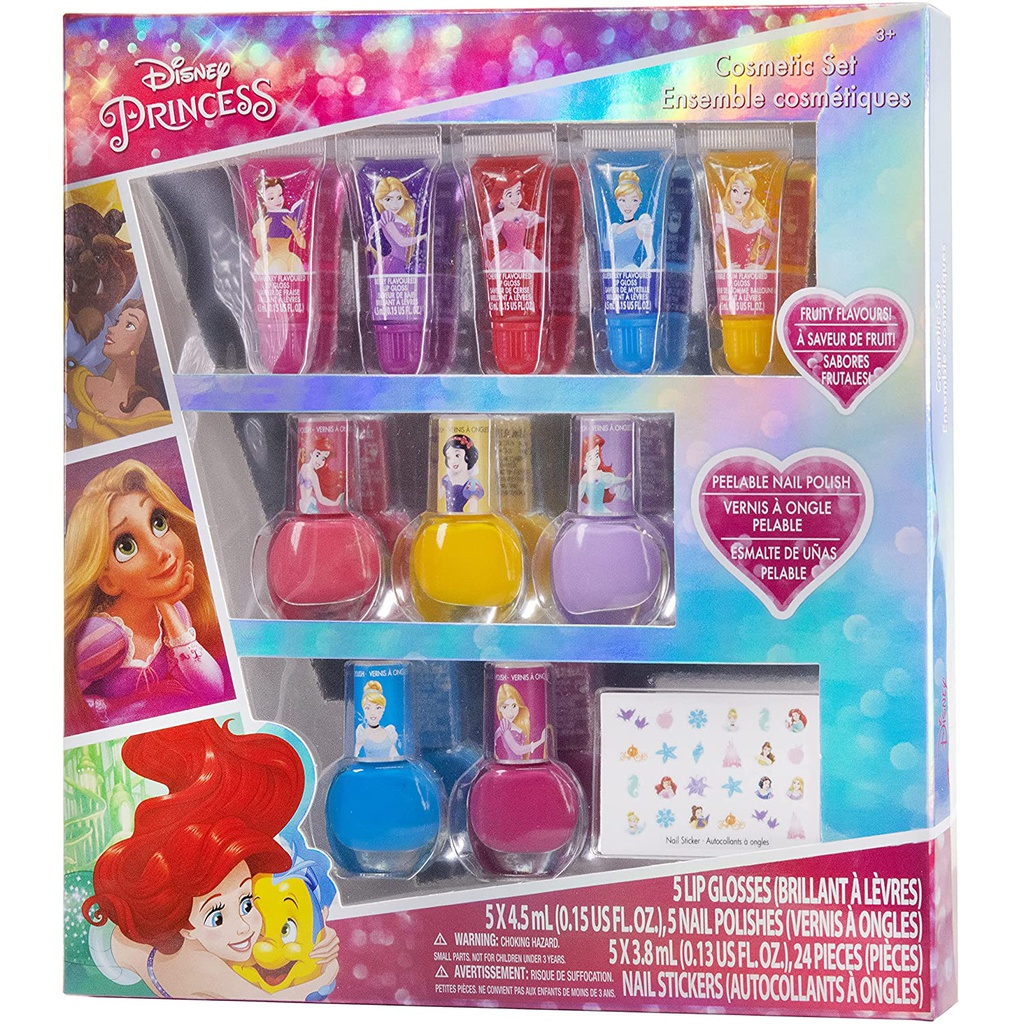 Disney Princess nail polish and 5 lip glosses
