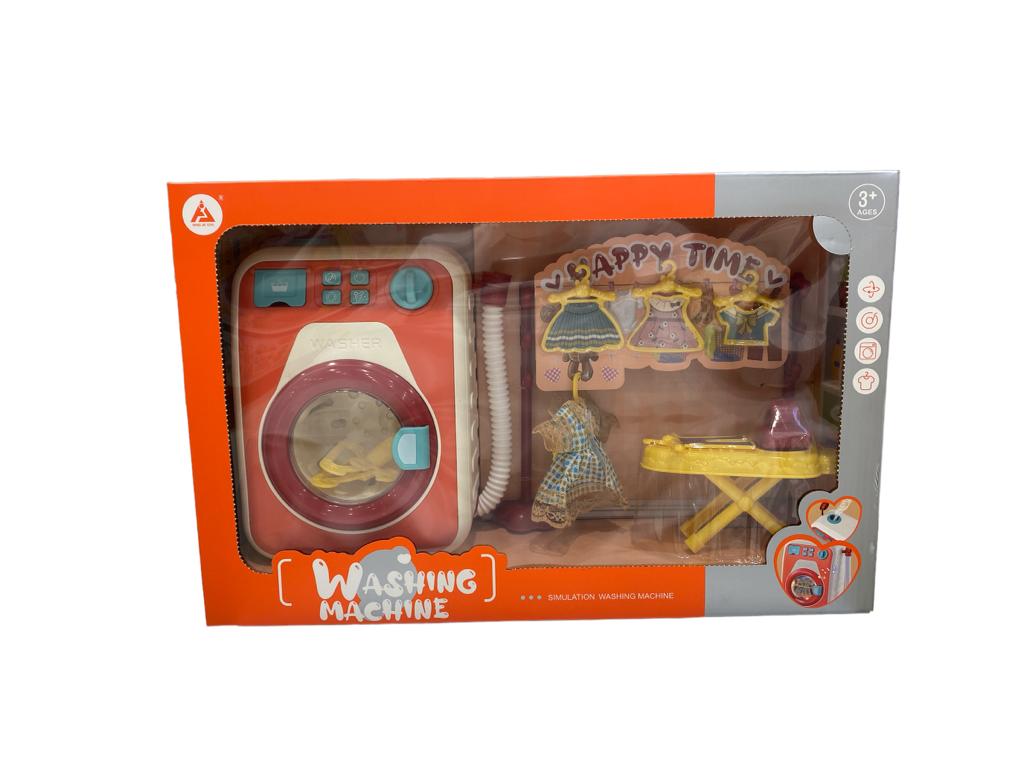 Electric washing machine with lights and music