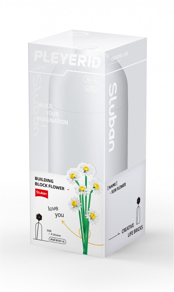 سلوبان قطع تركيب مزهرية - 221 قطعة