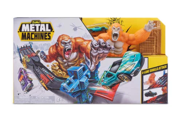 Zorro Metal Machines 4 Lane Gorilla Attack Track Set
