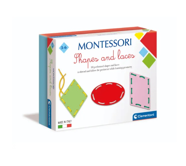 Clementoni - a set of geometric shapes with laces