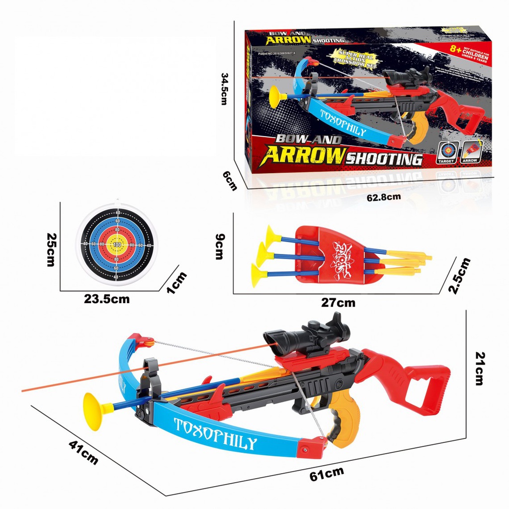 Shooting game set with target