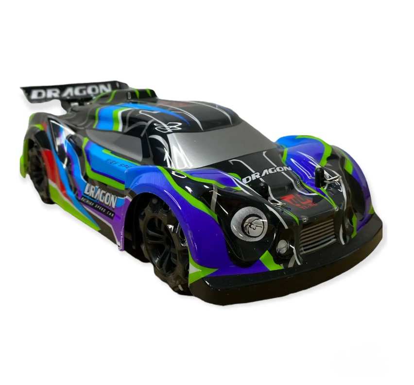 Dragon car with remote control - lights and music + USB charger