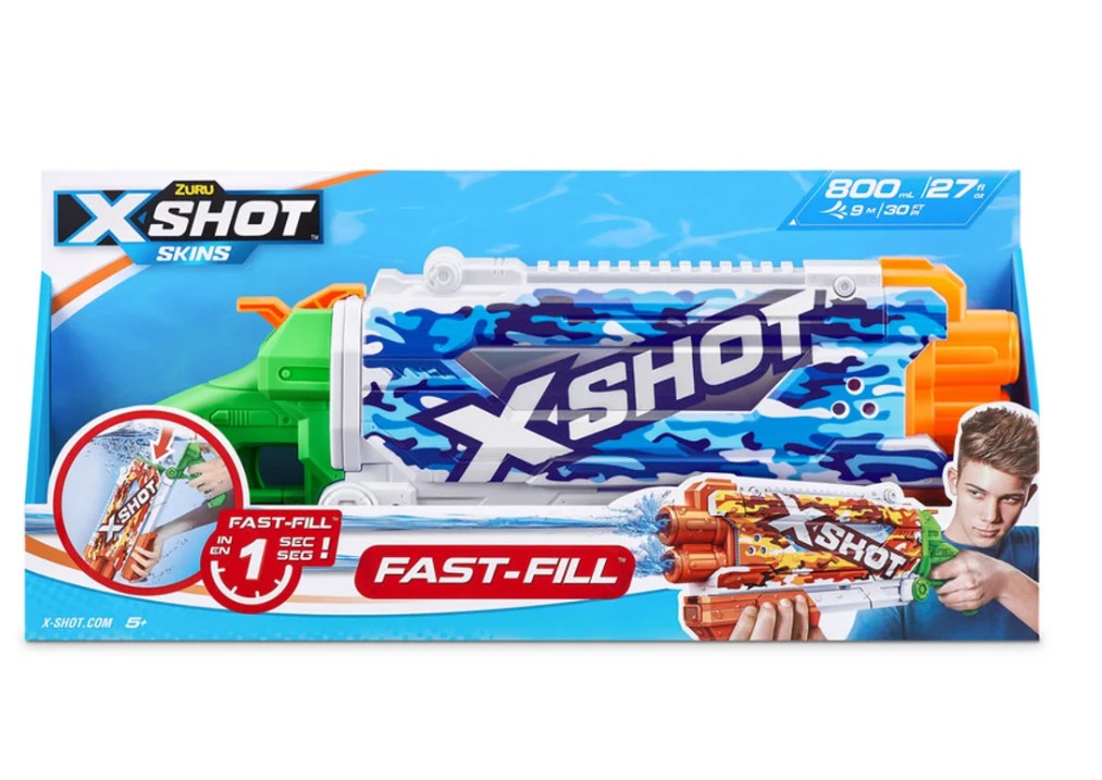 X-Shot Water Gun Rapid Refill Pump Impact