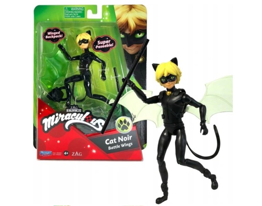 Miraculous Ladybug Cat Noir Doll 12 cm Battle Wings