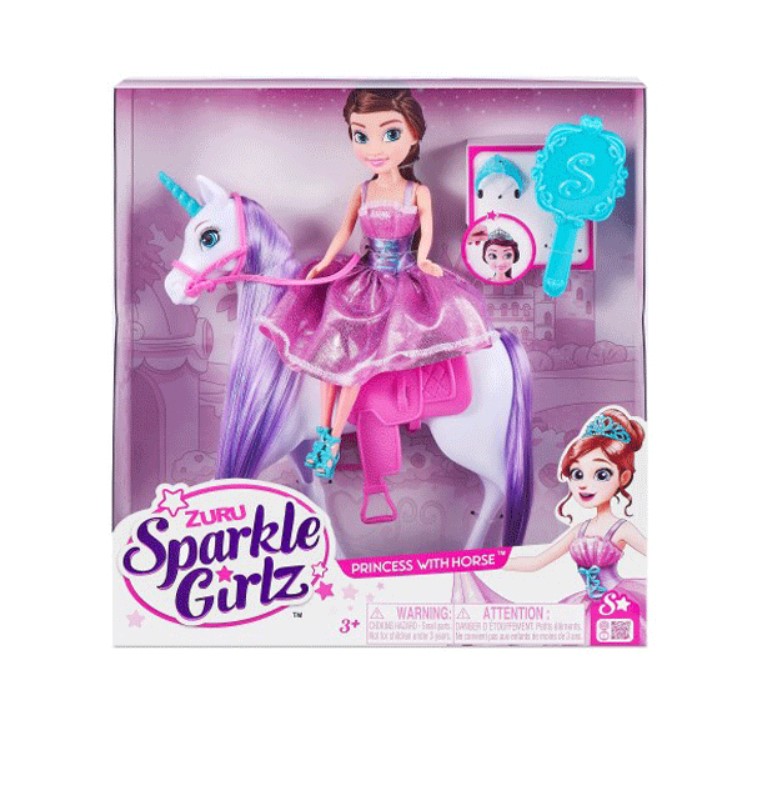 Zuru princess doll playset with unicorn