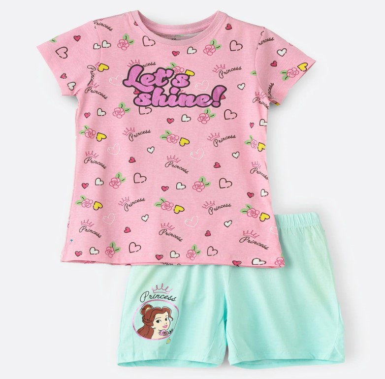 Princess Senior Girls Short Pyjama Set