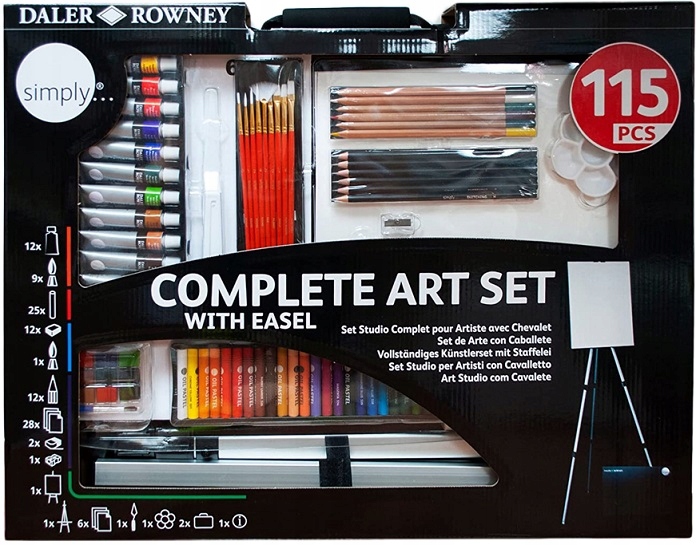 Daler art set 115 pieces.